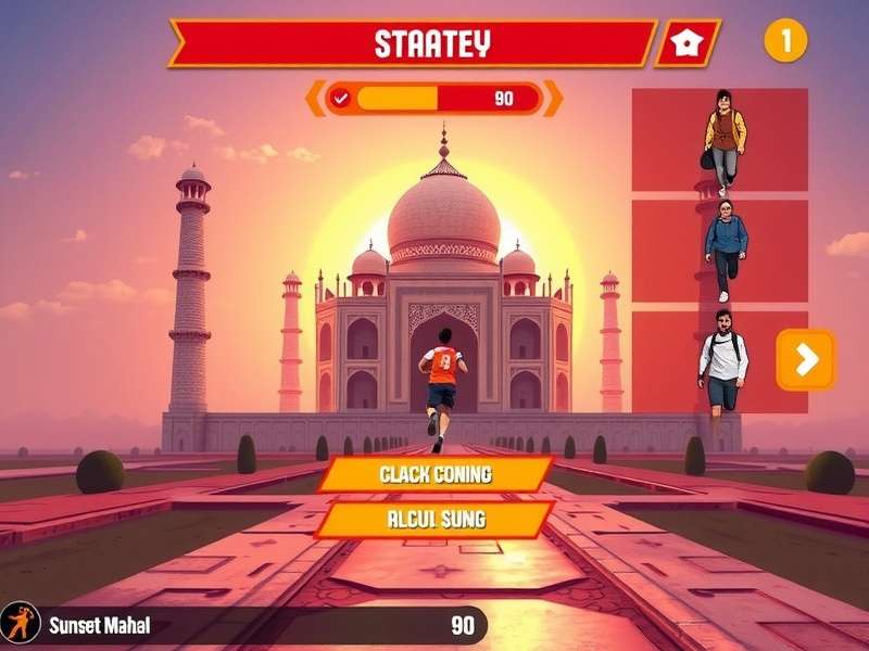 Sunset Marathon Taj character customization screen